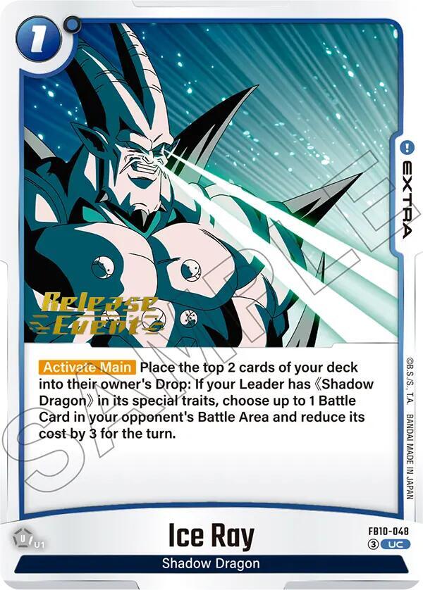 Ice Ray FB10-048 card from Cross Force Release Event Cards