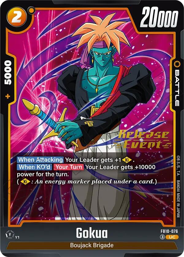 Gokua FB10-076 card from Cross Force Release Event Cards