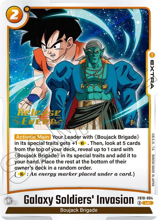 Galaxy Soldiers' Invasion FB10-094 card from Cross Force Release Event Cards