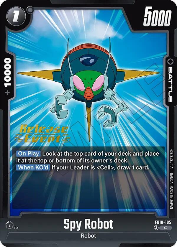 Spy Robot FB10-105 card from Cross Force Release Event Cards