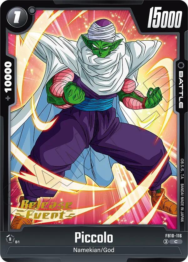 Piccolo FB10-116 card from Cross Force Release Event Cards