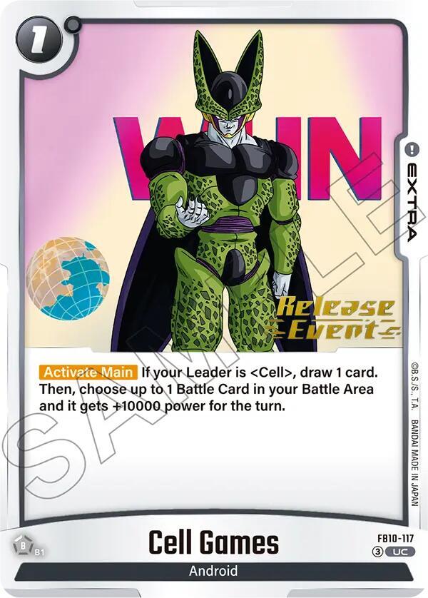 Cell Games FB10-117 card from Cross Force Release Event Cards