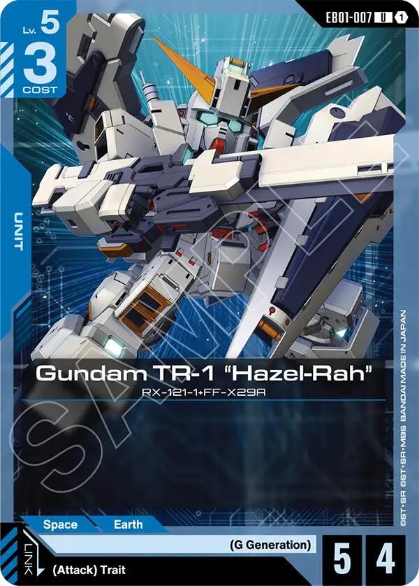 Gundam TR-1 "Hazel-Rah" EB01-007 card from Eternal Nexus