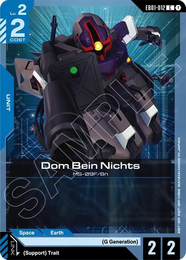 Dom Bein Nichts EB01-012 card from Eternal Nexus