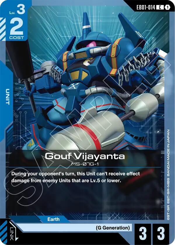 Gouf Vijayanta EB01-014 card from Eternal Nexus