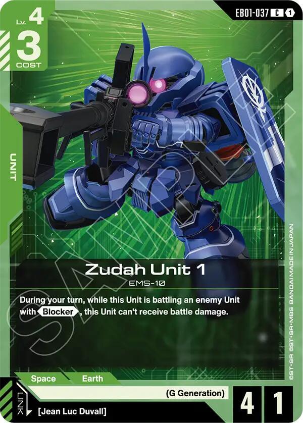 Zudah Unit 1 EB01-037 card from Eternal Nexus