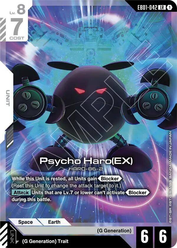 Psycho Haro (EX) EB01-042 card from Eternal Nexus