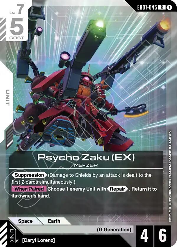 Psycho Zaku (EX) EB01-045 card from Eternal Nexus
