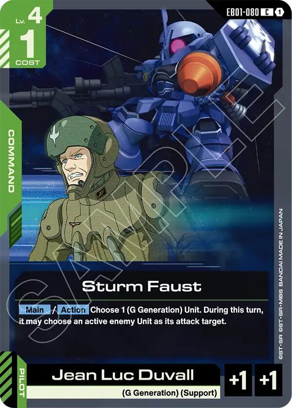 Sturm Faust EB01-080 card from Eternal Nexus