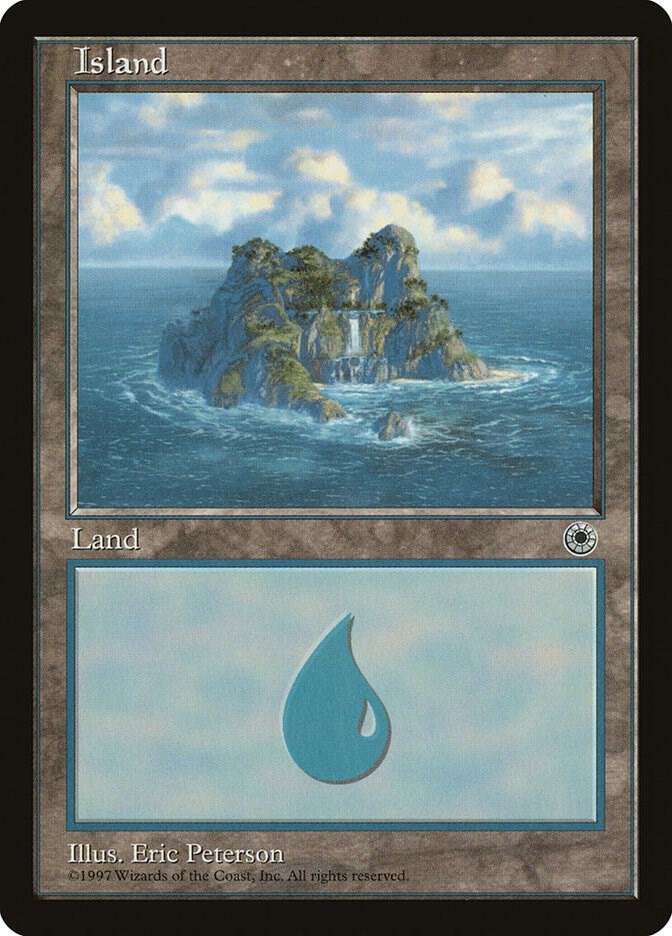 Island (Waterfall) card from Portal