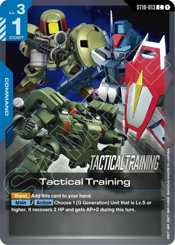 Tactical Training ST10-013 card from Starter Deck 10: Generation Pulse