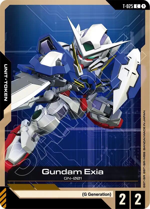 Gundam Exia T-025 card from Eternal Nexus