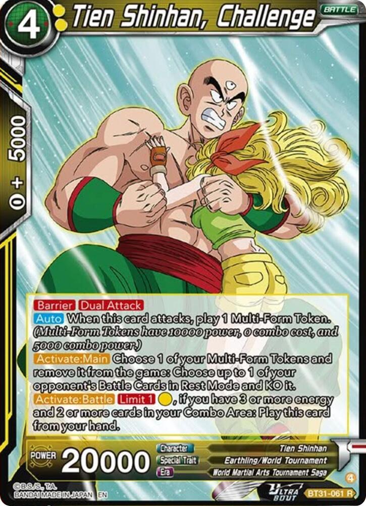 Tien Shinhan, Challenge BT31-061 card from Impact Beyond Dimensions