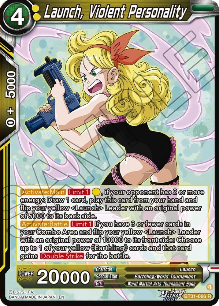 Launch, Violent Personality BT31-066 card from Impact Beyond Dimensions