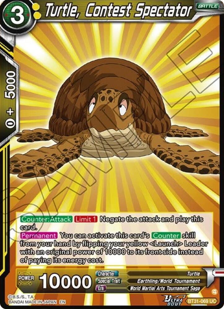Turtle, Contest Spectator BT31-069 card from Impact Beyond Dimensions