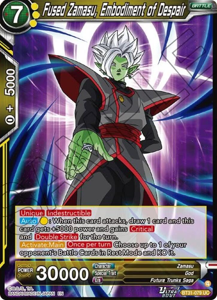 Fused Zamasu, Embodiment of Despair BT31-079 card from Impact Beyond Dimensions