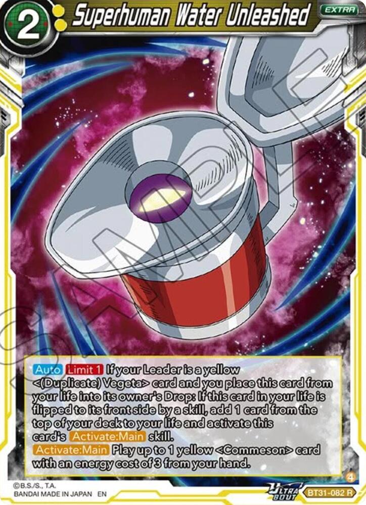 Superhuman Water Unleashed BT31-082 card from Impact Beyond Dimensions