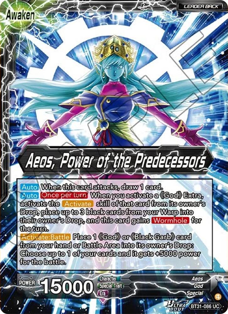 Aeos // Aeos, Power of the Predecessors BT31-086 card from Impact Beyond Dimensions
