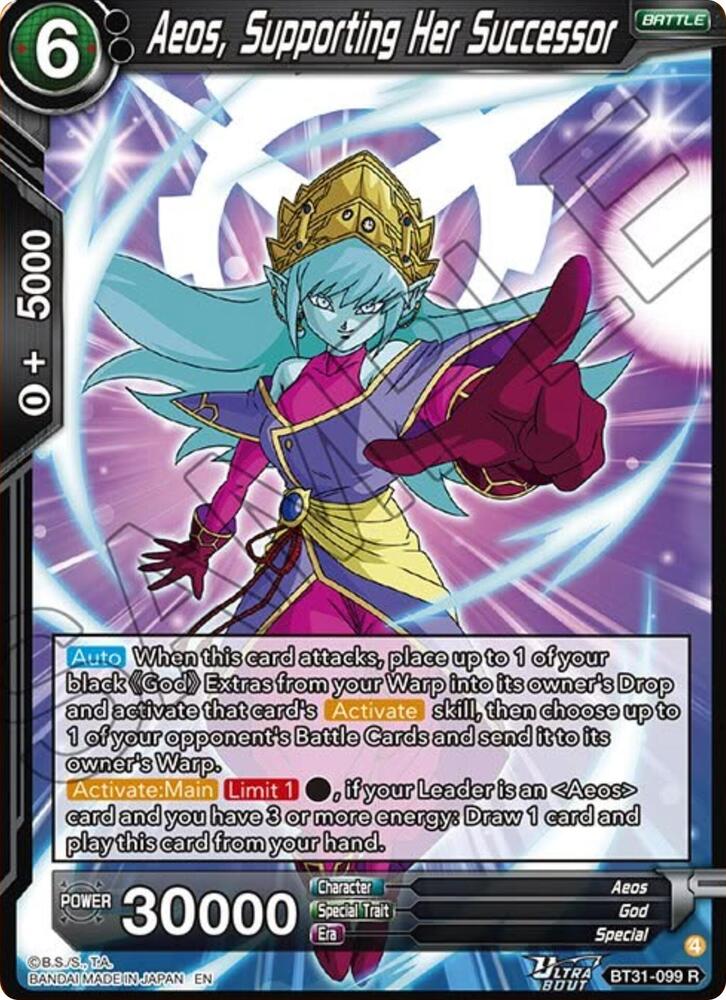 Aeos, Supporting Her Successor BT31-099 card from Impact Beyond Dimensions