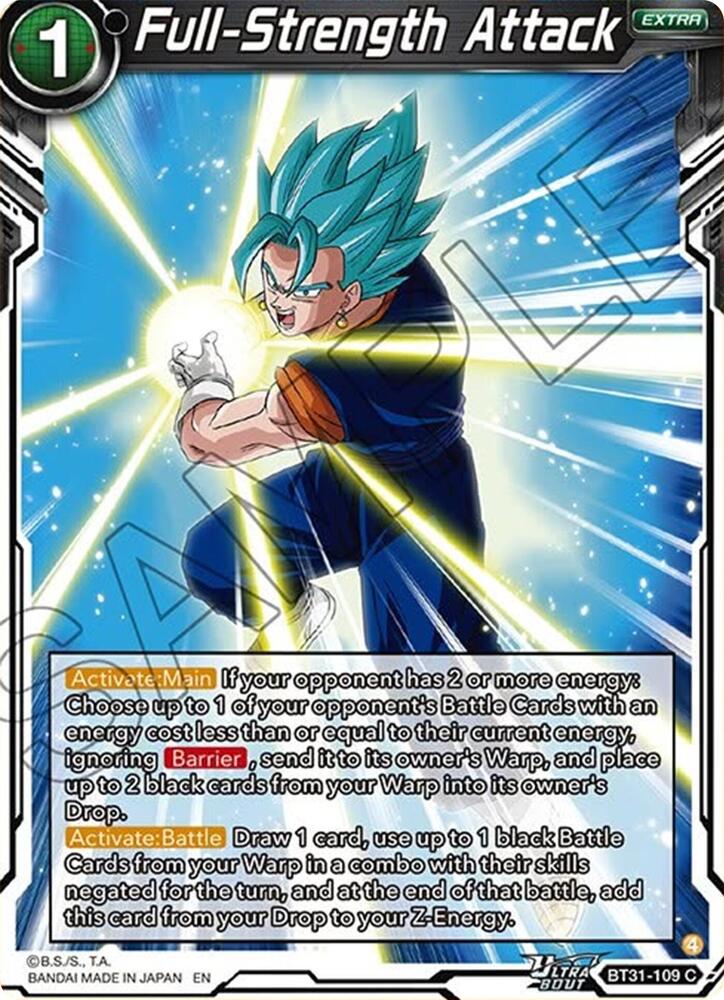 Full-Strength Attack BT31-109 card from Impact Beyond Dimensions