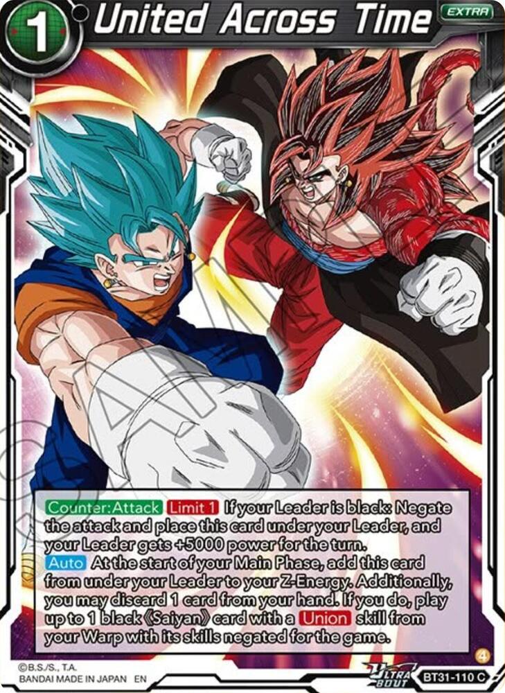 United Across Time BT31-110 card from Impact Beyond Dimensions
