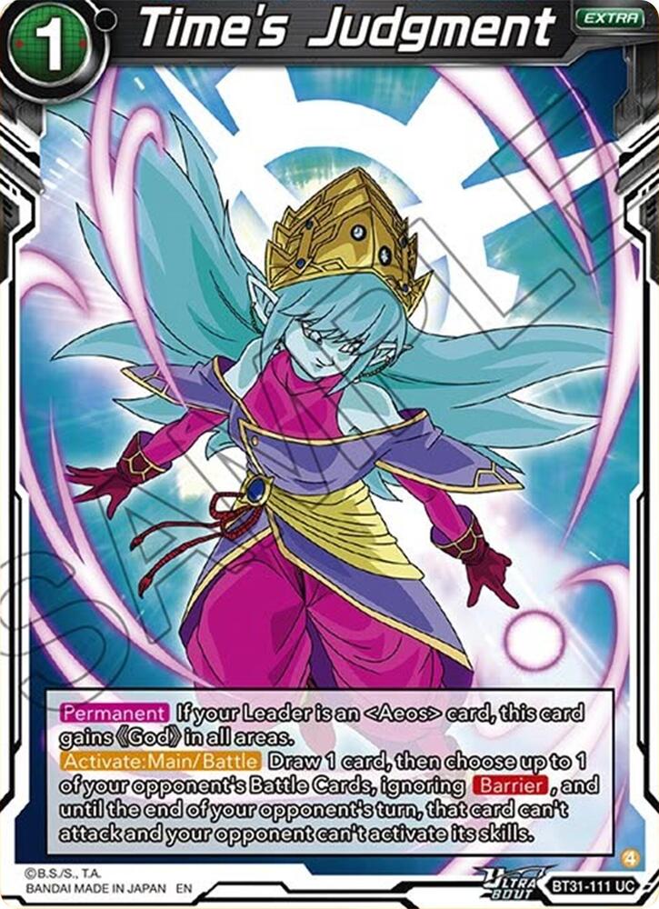 Time's Judgment BT31-111 card from Impact Beyond Dimensions