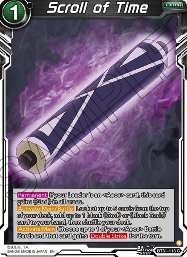 Scroll of Time BT31-113 card from Impact Beyond Dimensions