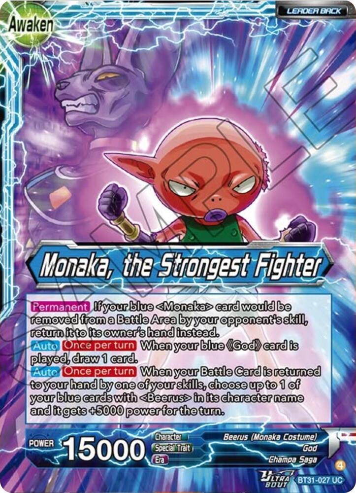 Monaka // Monaka, the Strongest Fighter BT31-027 card from Impact Beyond Dimensions