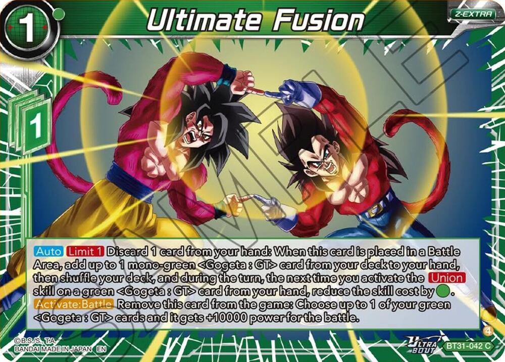 Ultimate Fusion BT31-042 card from Impact Beyond Dimensions