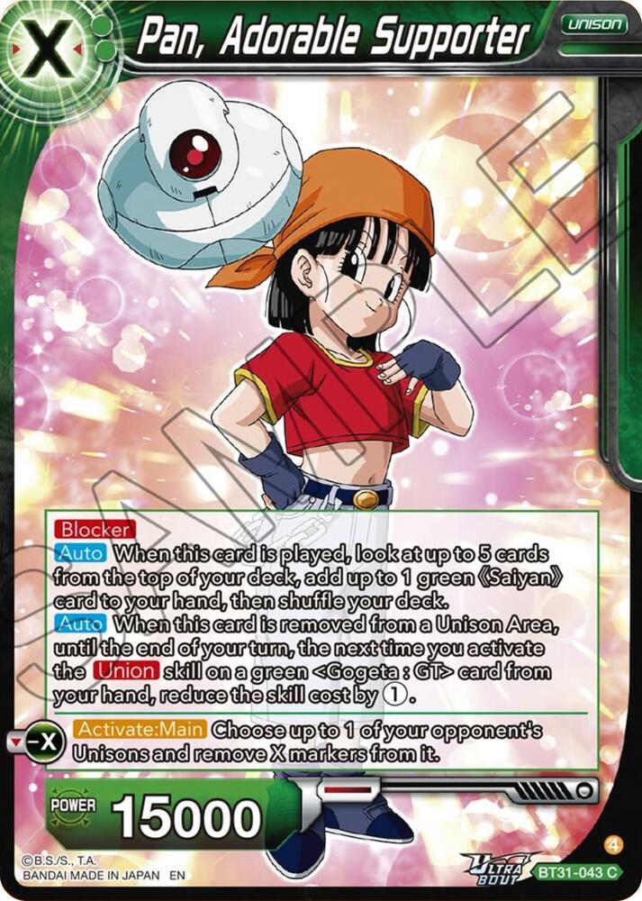 Pan, Adorable Supporter BT31-043 card from Impact Beyond Dimensions