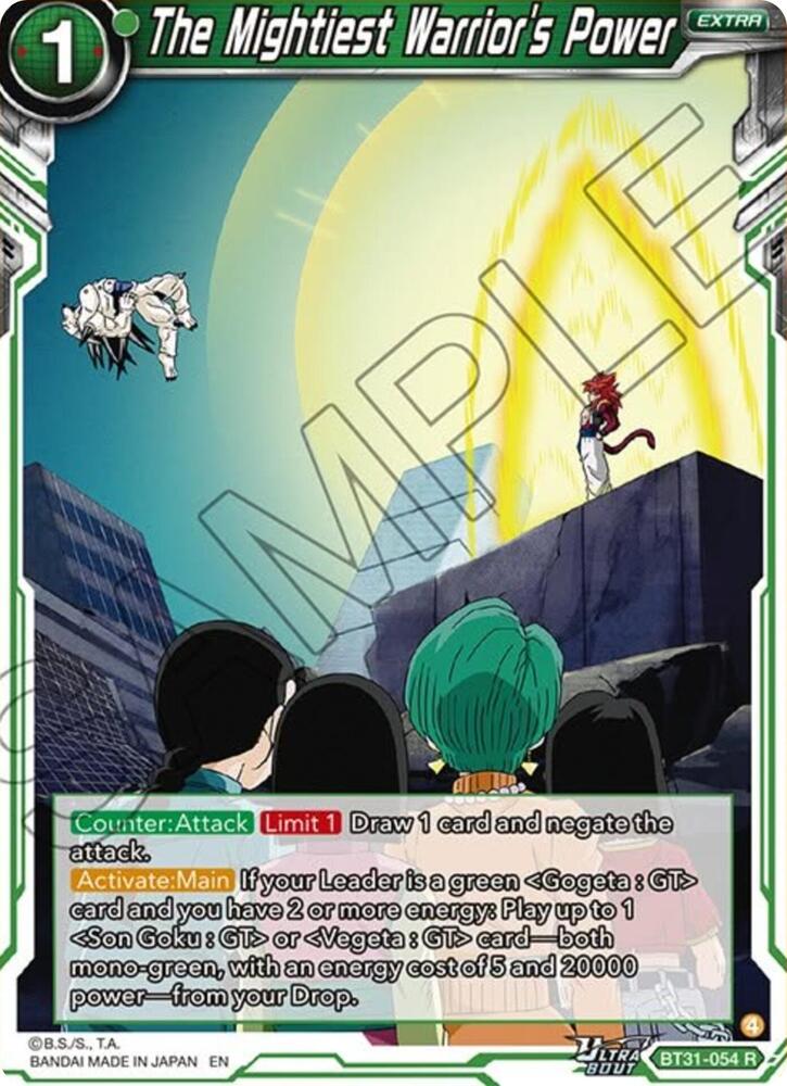The Mightiest Warrior's Power BT31-054 card from Impact Beyond Dimensions
