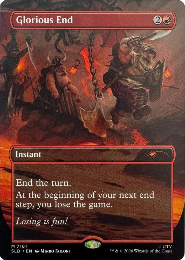 Glorious End 7161 card from Secret Lair Drop Series