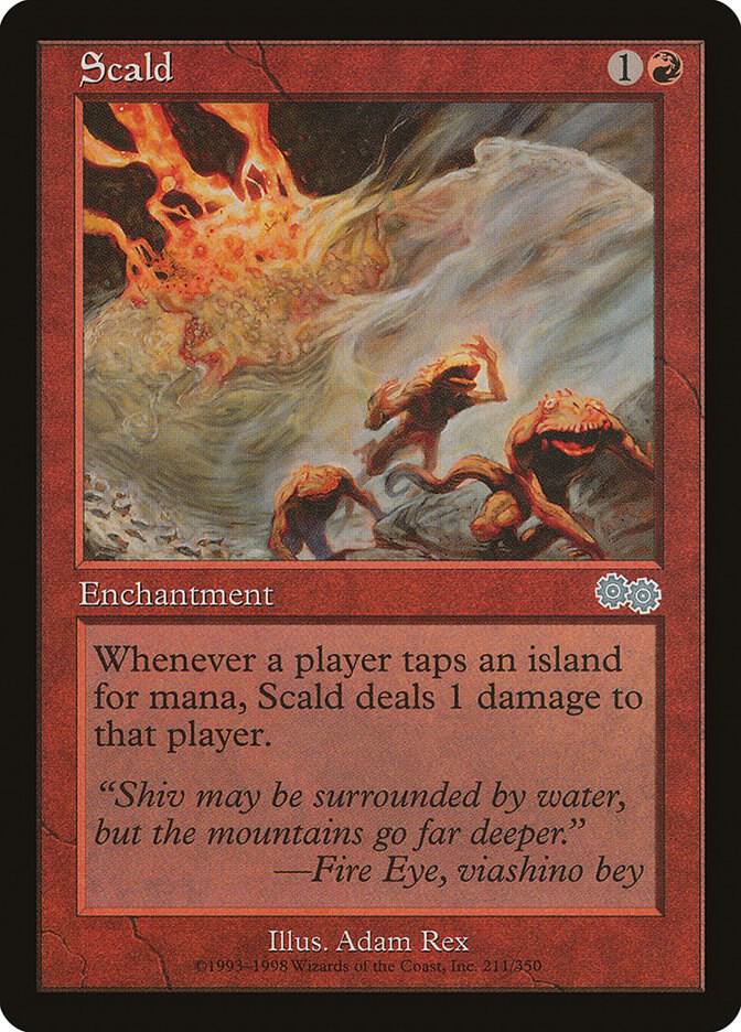 Scald 211 card from Urza's Saga