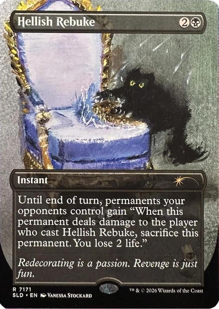 Hellish Rebuke 7171 card from Secret Lair Drop Series