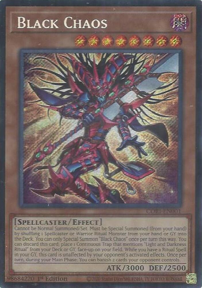 Black Chaos CORI-EN001 card from Chaos Origins