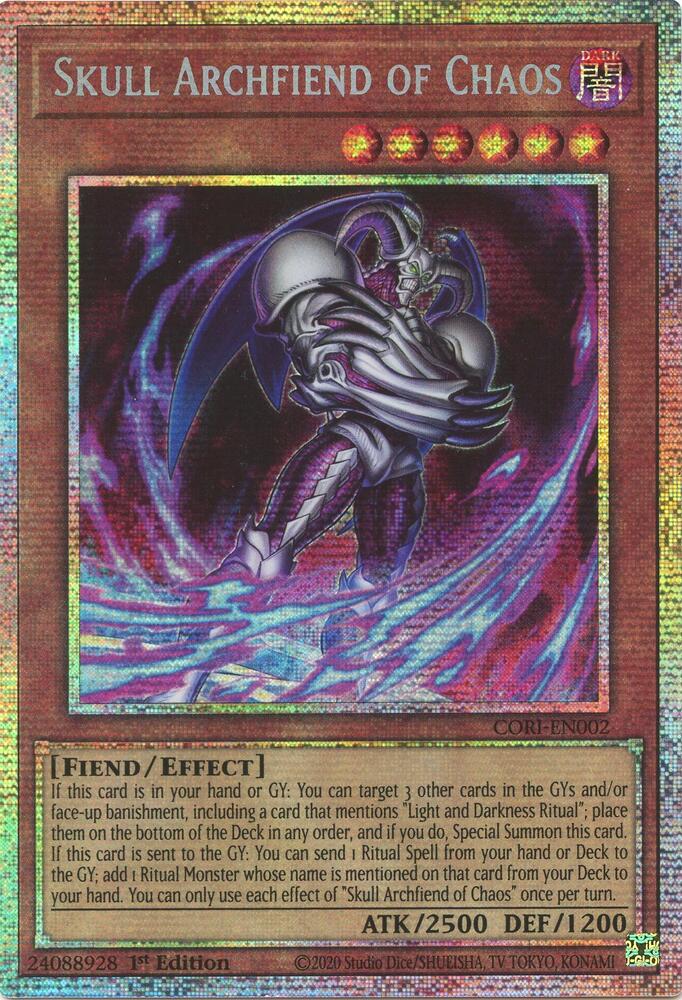 Skull Archfiend of Chaos (Starlight Rare) CORI-EN002 card from Chaos Origins