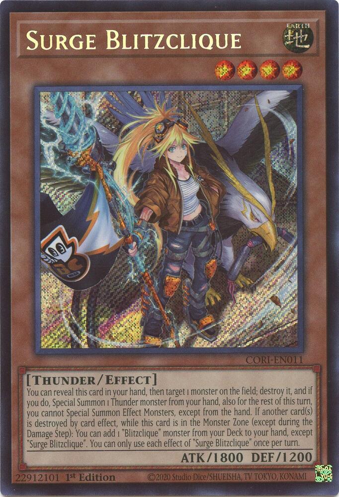 Surge Blitzclique CORI-EN011 card from Chaos Origins