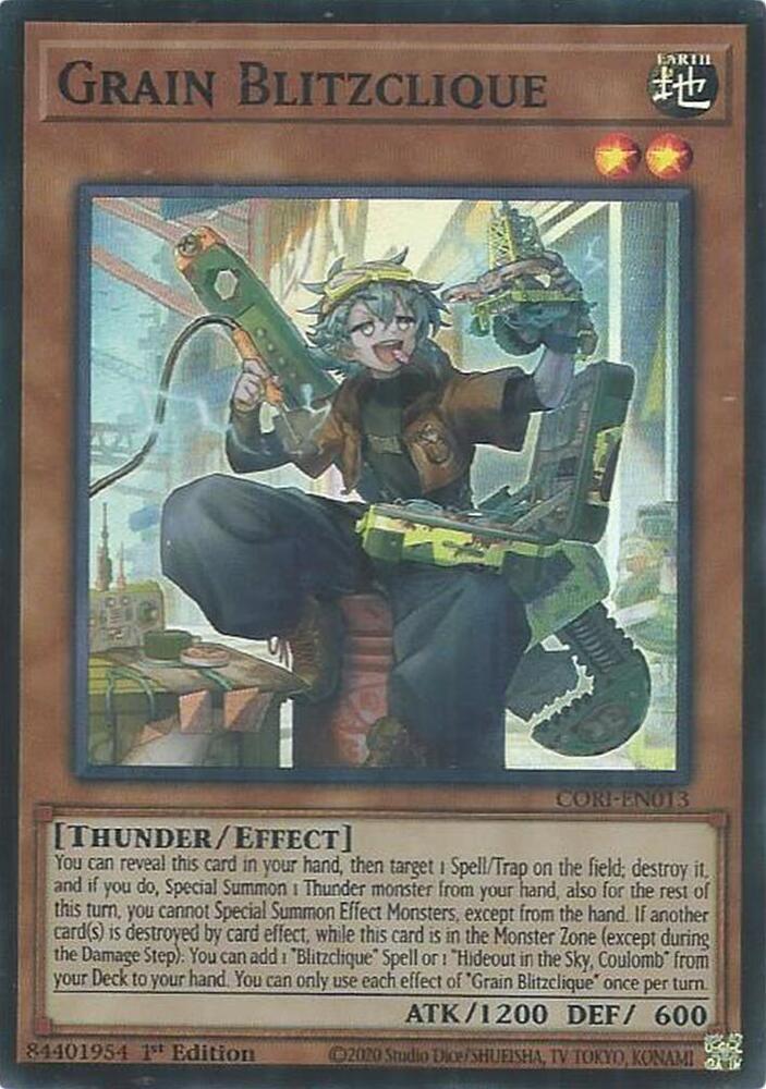 Grain Blitzclique CORI-EN013 card from Chaos Origins