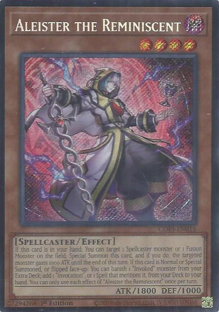 Aleister the Reminiscent CORI-EN015 card from Chaos Origins