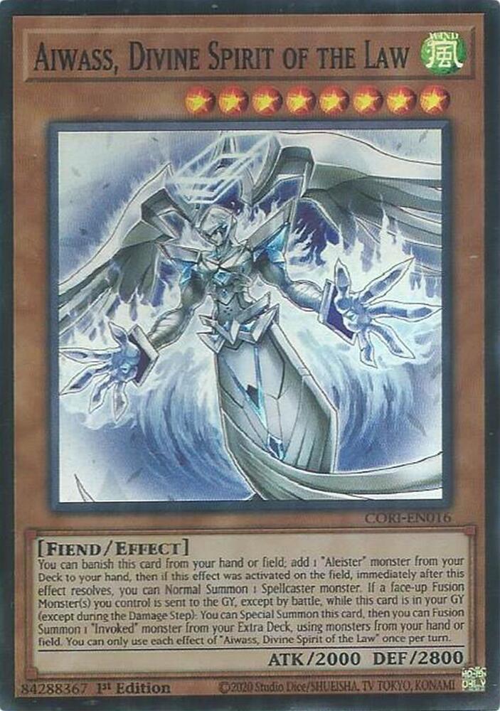 Aiwass, Divine Spirit of the Law CORI-EN016 card from Chaos Origins