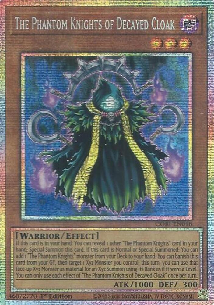 The Phantom Knights of Decayed Cloak (Starlight Rare) CORI-EN018 card from Chaos Origins