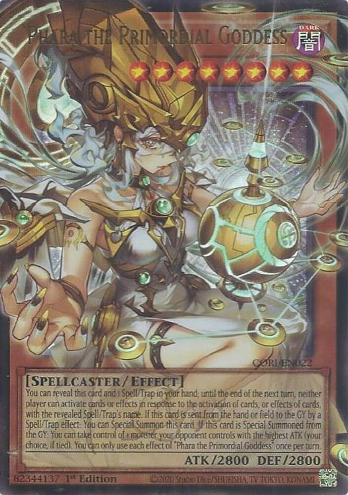 Phara the Primordial Goddess (Extended Art) CORI-EN022 card from Chaos Origins