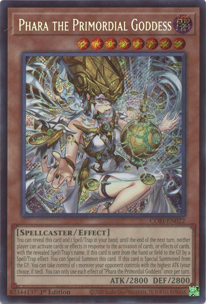 Phara the Primordial Goddess (Secret Rare) CORI-EN022 card from Chaos Origins