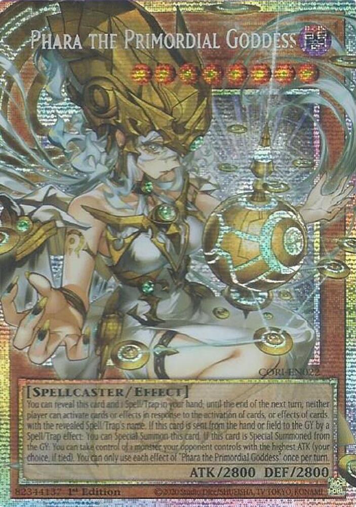 Phara the Primordial Goddess (Starlight Rare) (Extended Art) CORI-EN022 card from Chaos Origins