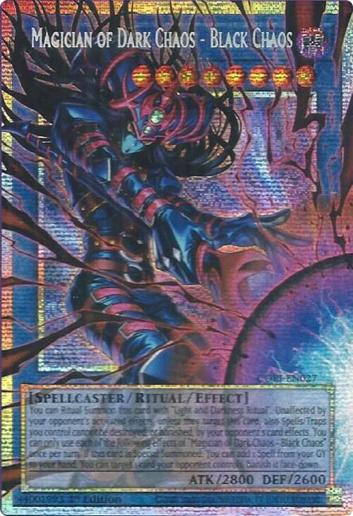 Magician of Dark Chaos - Black Chaos (Starlight Rare) (Extended Art) CORI-EN027 card from Chaos Origins