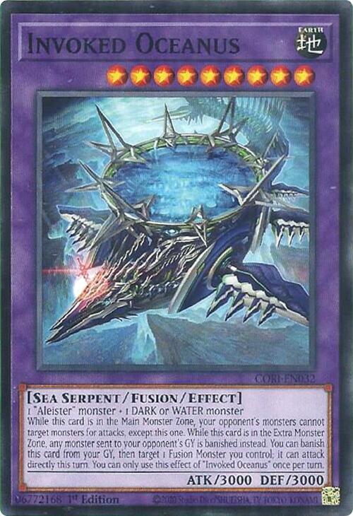 Invoked Oceanus CORI-EN032 card from Chaos Origins