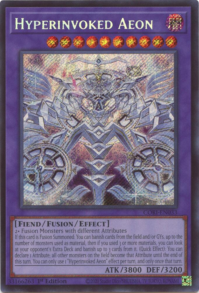 Hyperinvoked Aeon CORI-EN033 card from Chaos Origins