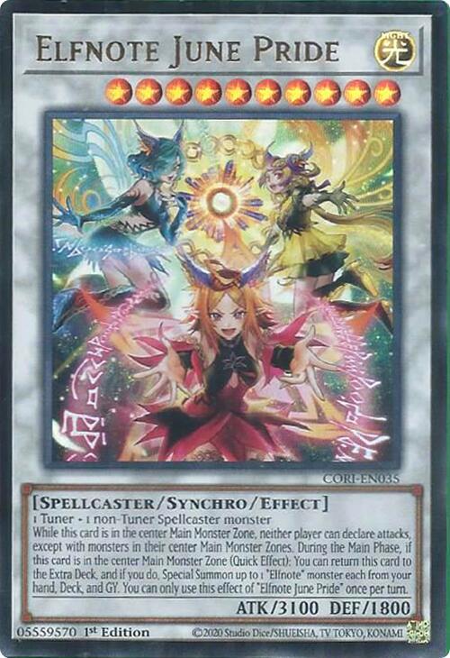 Elfnote June Pride CORI-EN035 card from Chaos Origins