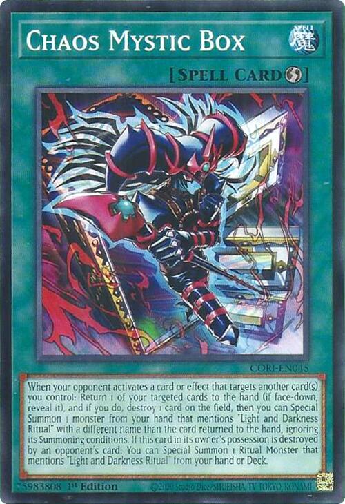 Chaos Mystic Box CORI-EN045 card from Chaos Origins