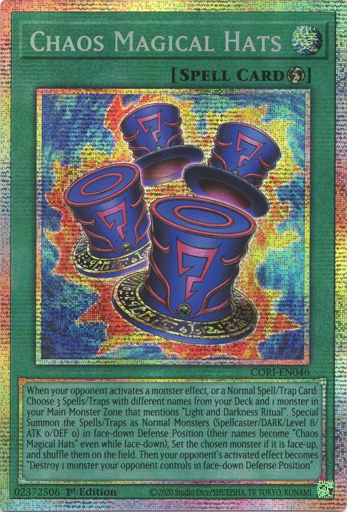 Chaos Magical Hats (Starlight Rare) CORI-EN046 card from Chaos Origins